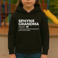 Sphynx Grandma Definition Funny Sphynx Cat Kids Hoodie thumb 3