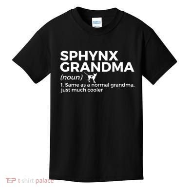 Sphynx Grandma Definition Funny Sphynx Cat Kids T-Shirt