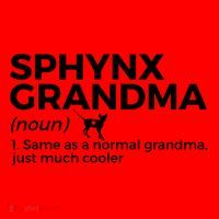 Sphynx Grandma Definition Funny Sphynx Cat Santa Hat thumb 1