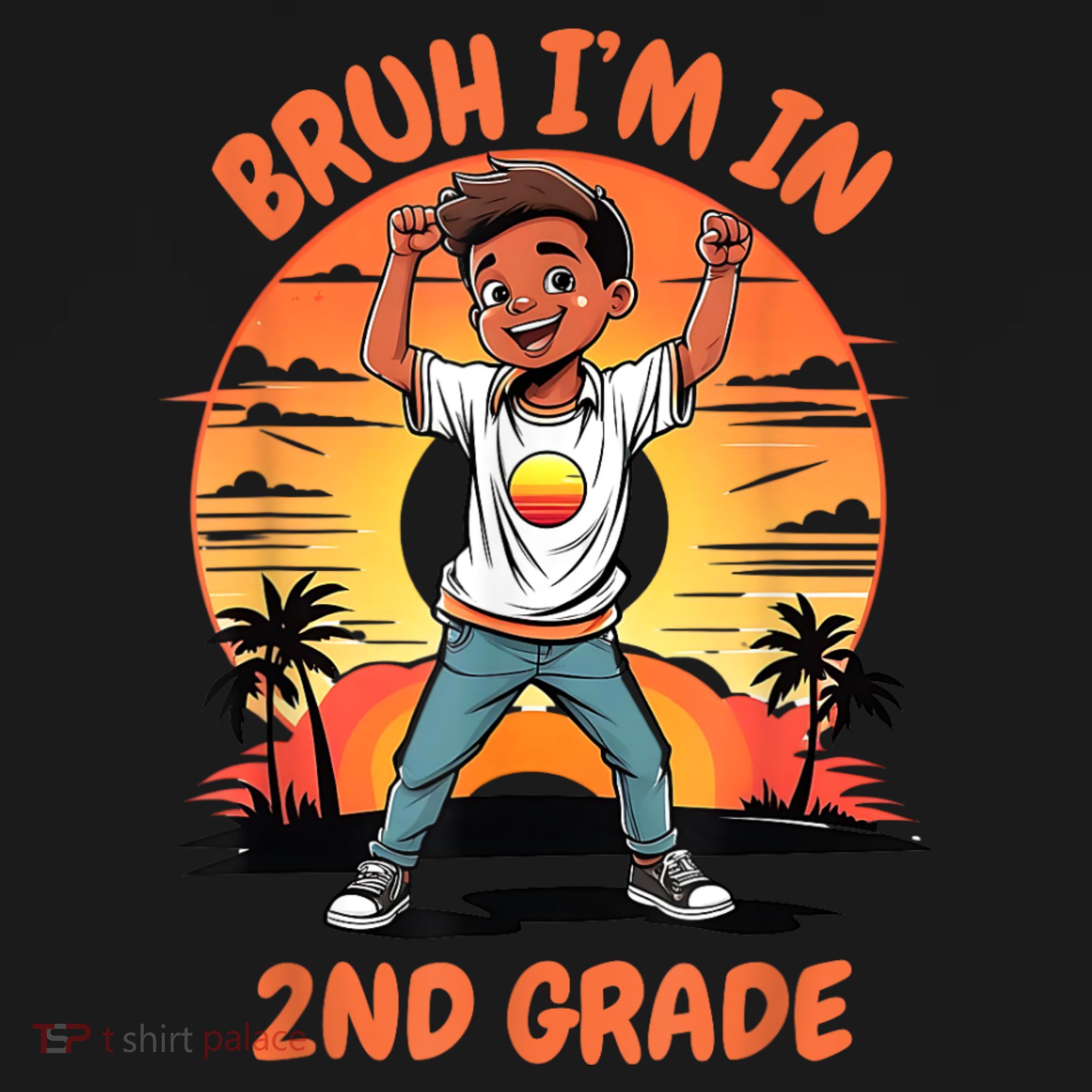 Second Grade Dabbing Boy Bruh IM In 2nd Grade Students Backpack