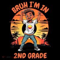 Second Grade Dabbing Boy Bruh IM In 2nd Grade Students Coaster thumb 2