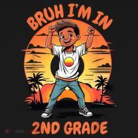 Second Grade Dabbing Boy Bruh IM In 2nd Grade Students Tote Bag thumb 4