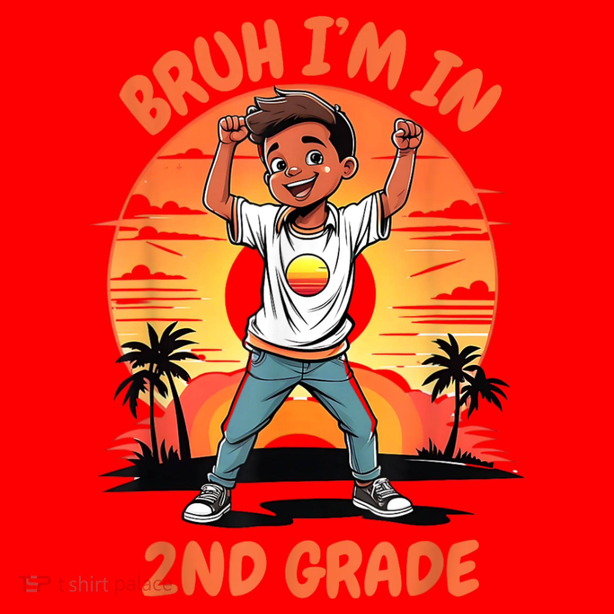 Second Grade Dabbing Boy Bruh IM In 2nd Grade Students Santa Hat