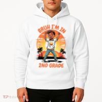 Second Grade Dabbing Boy Bruh IM In 2nd Grade Students Hoodie thumb 2
