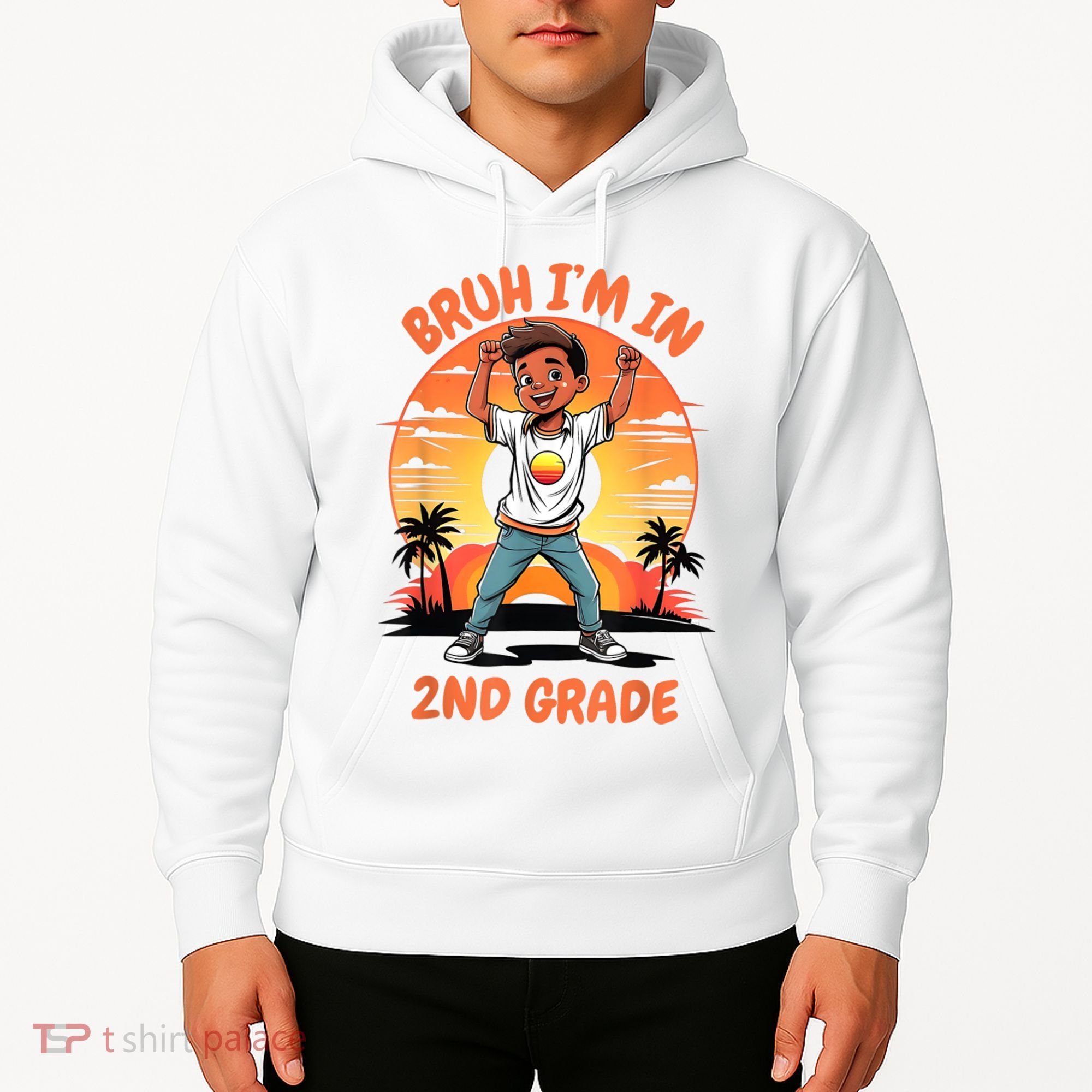 Second Grade Dabbing Boy Bruh IM In 2nd Grade Students Hoodie