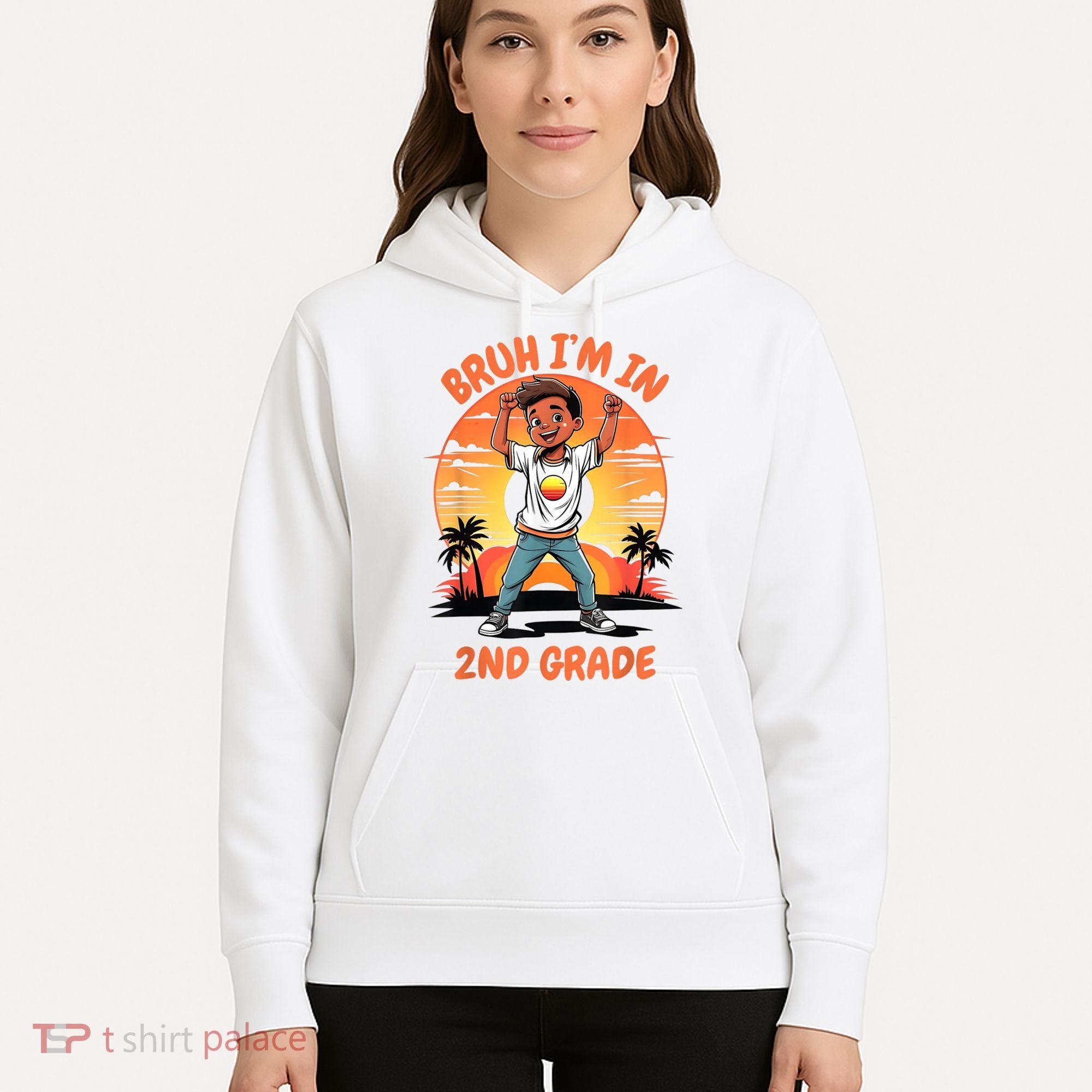 Second Grade Dabbing Boy Bruh IM In 2nd Grade Students Hoodie