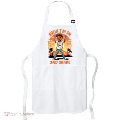 Second Grade Dabbing Boy Bruh IM In 2nd Grade Students Apron