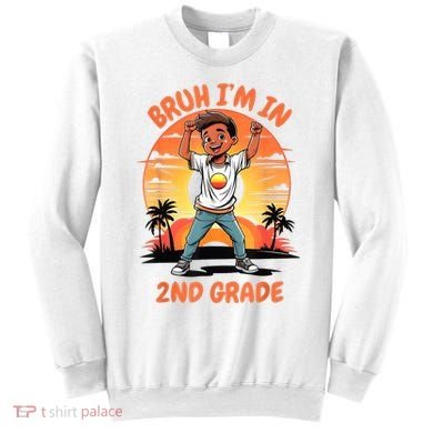 Second Grade Dabbing Boy Bruh IM In 2nd Grade Students Sweatshirt
