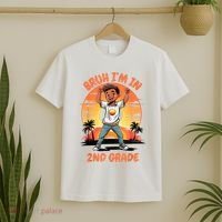 Second Grade Dabbing Boy Bruh IM In 2nd Grade Students T-Shirt thumb 2