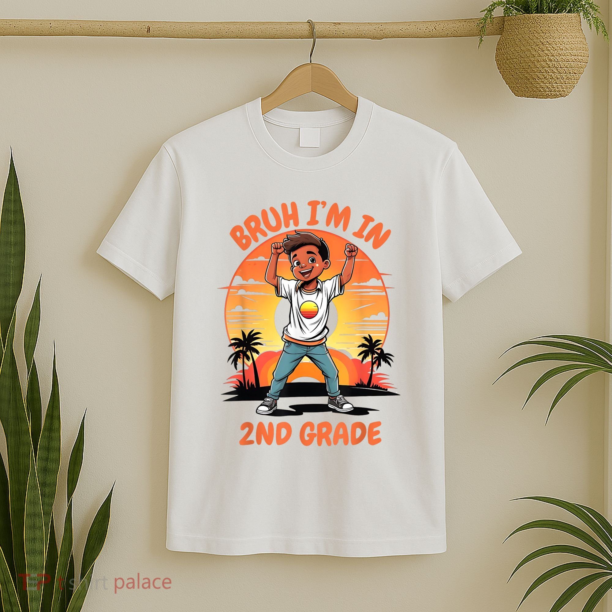 Second Grade Dabbing Boy Bruh IM In 2nd Grade Students T-Shirt