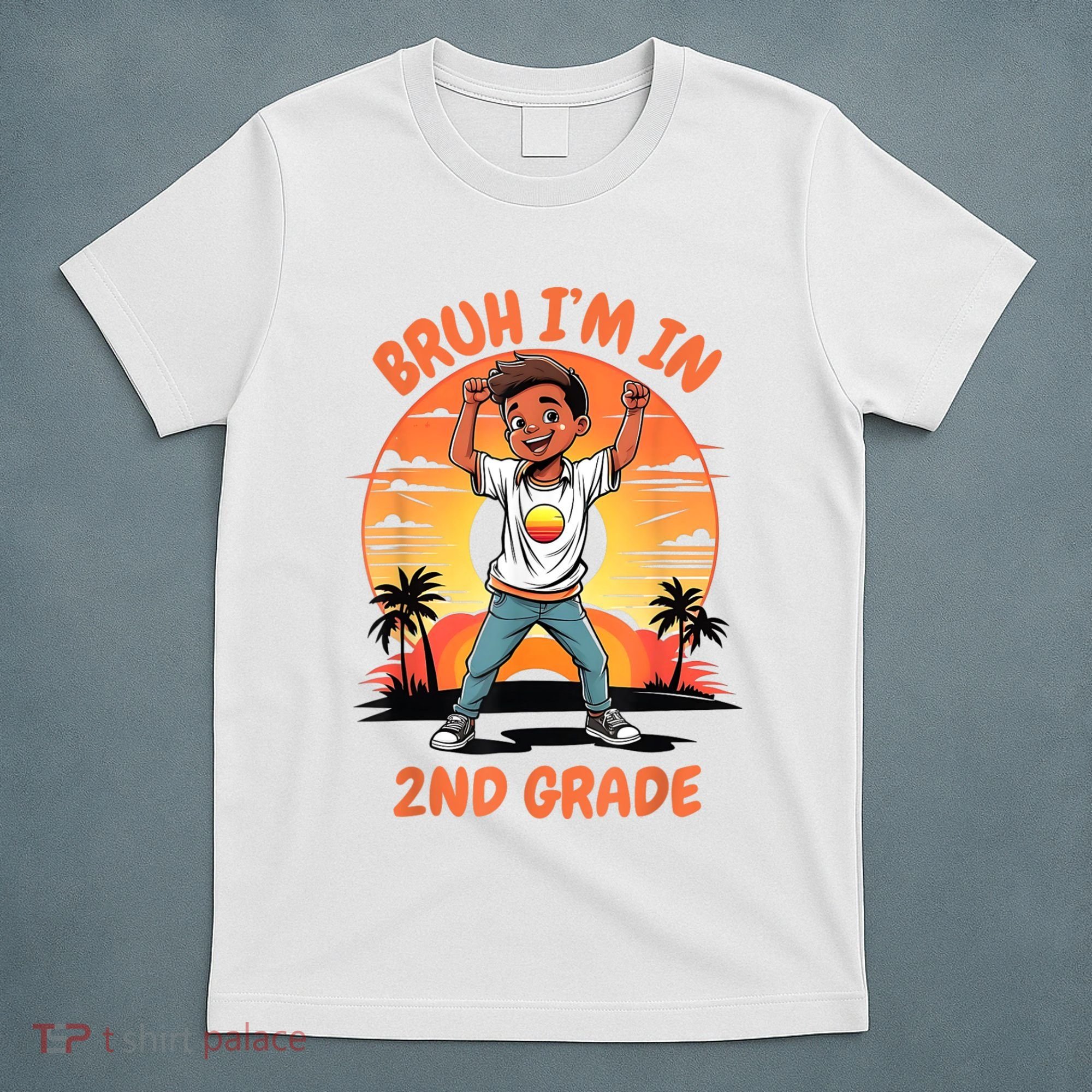 Second Grade Dabbing Boy Bruh IM In 2nd Grade Students T-Shirt