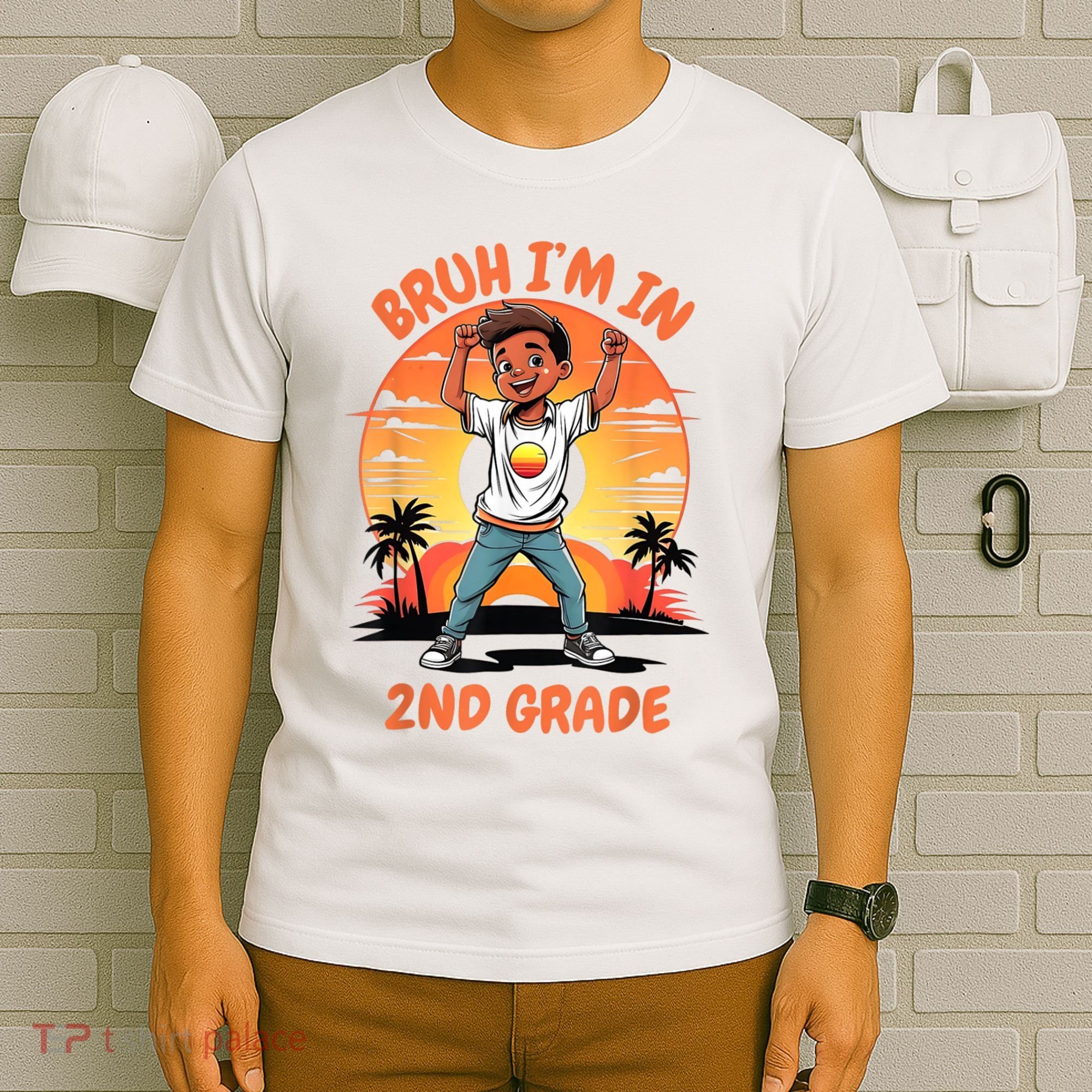 Second Grade Dabbing Boy Bruh IM In 2nd Grade Students T-Shirt