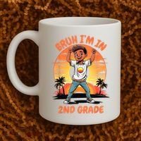 Second Grade Dabbing Boy Bruh IM In 2nd Grade Students Coffee Mug thumb 2