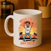 Second Grade Dabbing Boy Bruh IM In 2nd Grade Students Coffee Mug thumb 4