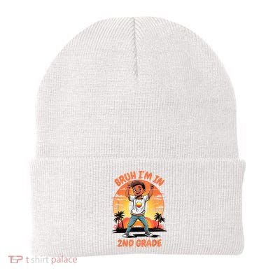 Second Grade Dabbing Boy Bruh IM In 2nd Grade Students Beanie