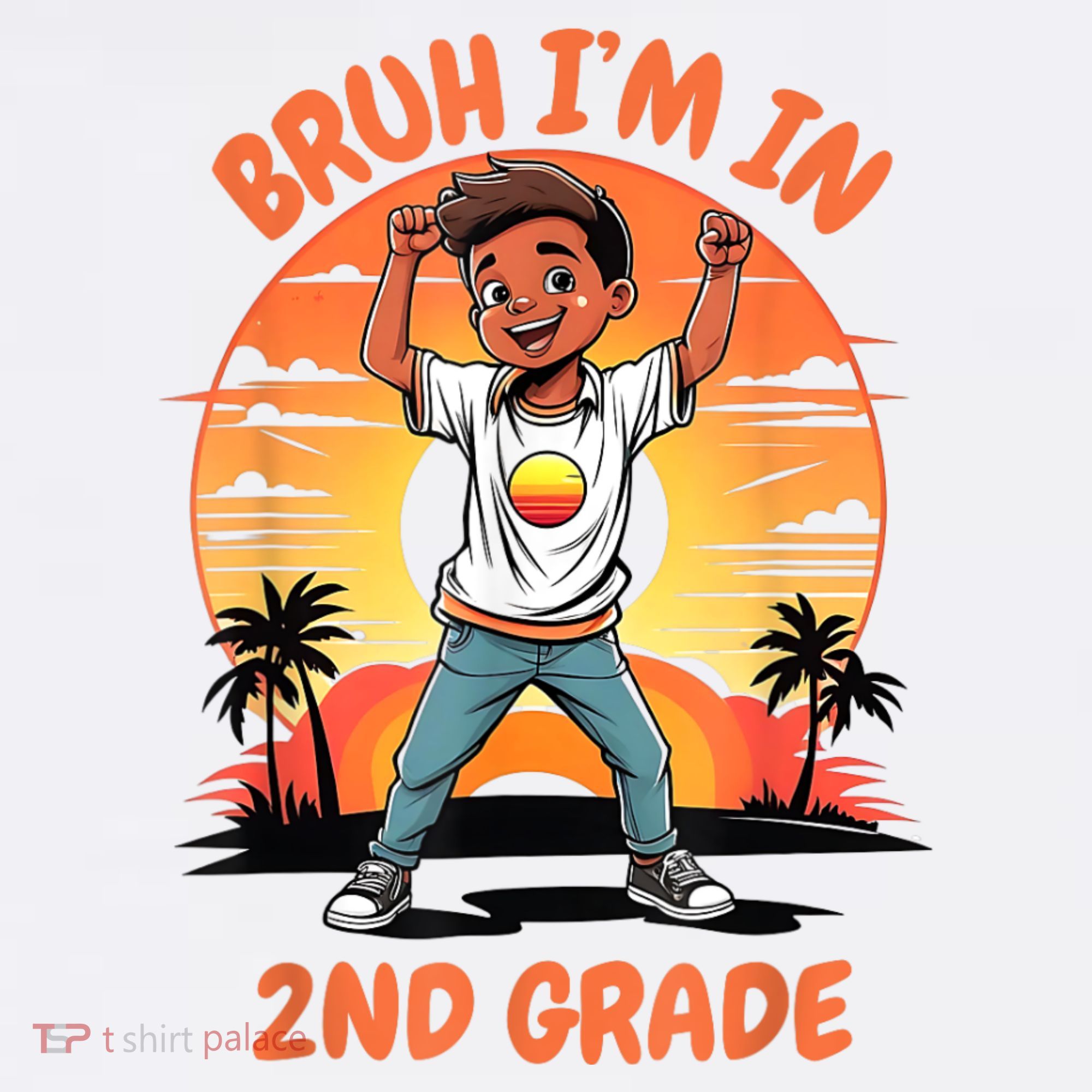 Second Grade Dabbing Boy Bruh IM In 2nd Grade Students Women's Tank Top