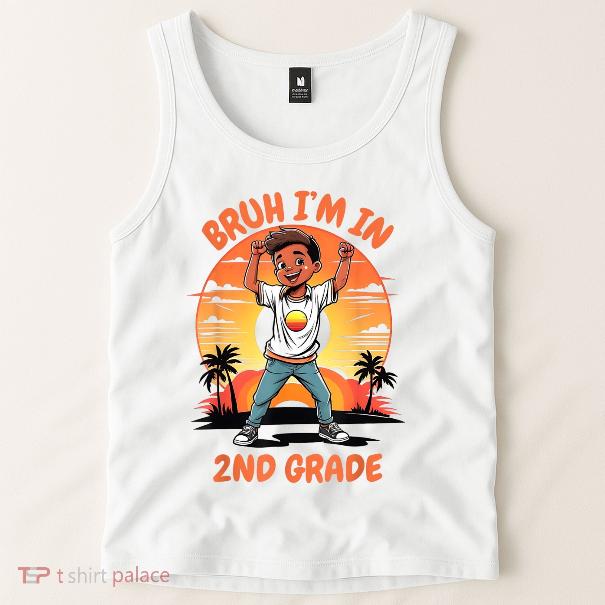 Second Grade Dabbing Boy Bruh IM In 2nd Grade Students Tank Top