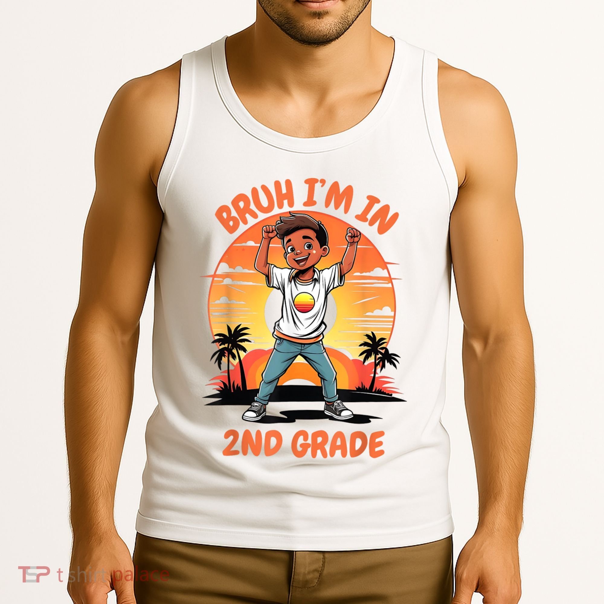 Second Grade Dabbing Boy Bruh IM In 2nd Grade Students Tank Top