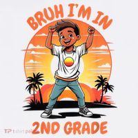 Second Grade Dabbing Boy Bruh IM In 2nd Grade Students Visor thumb 3