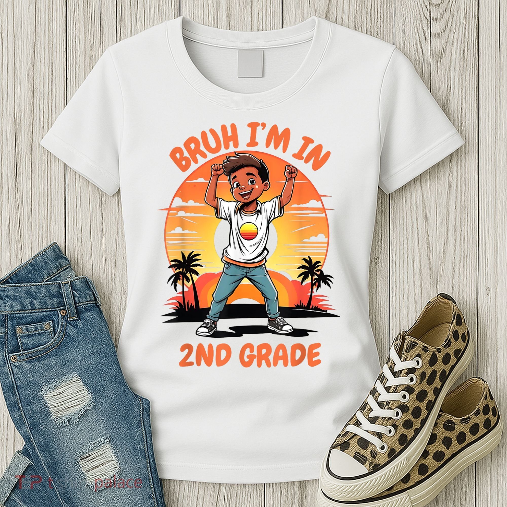 Second Grade Dabbing Boy Bruh IM In 2nd Grade Students Women's T-Shirt