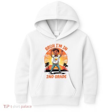 Second Grade Dabbing Boy Bruh IM In 2nd Grade Students Kids Hoodie