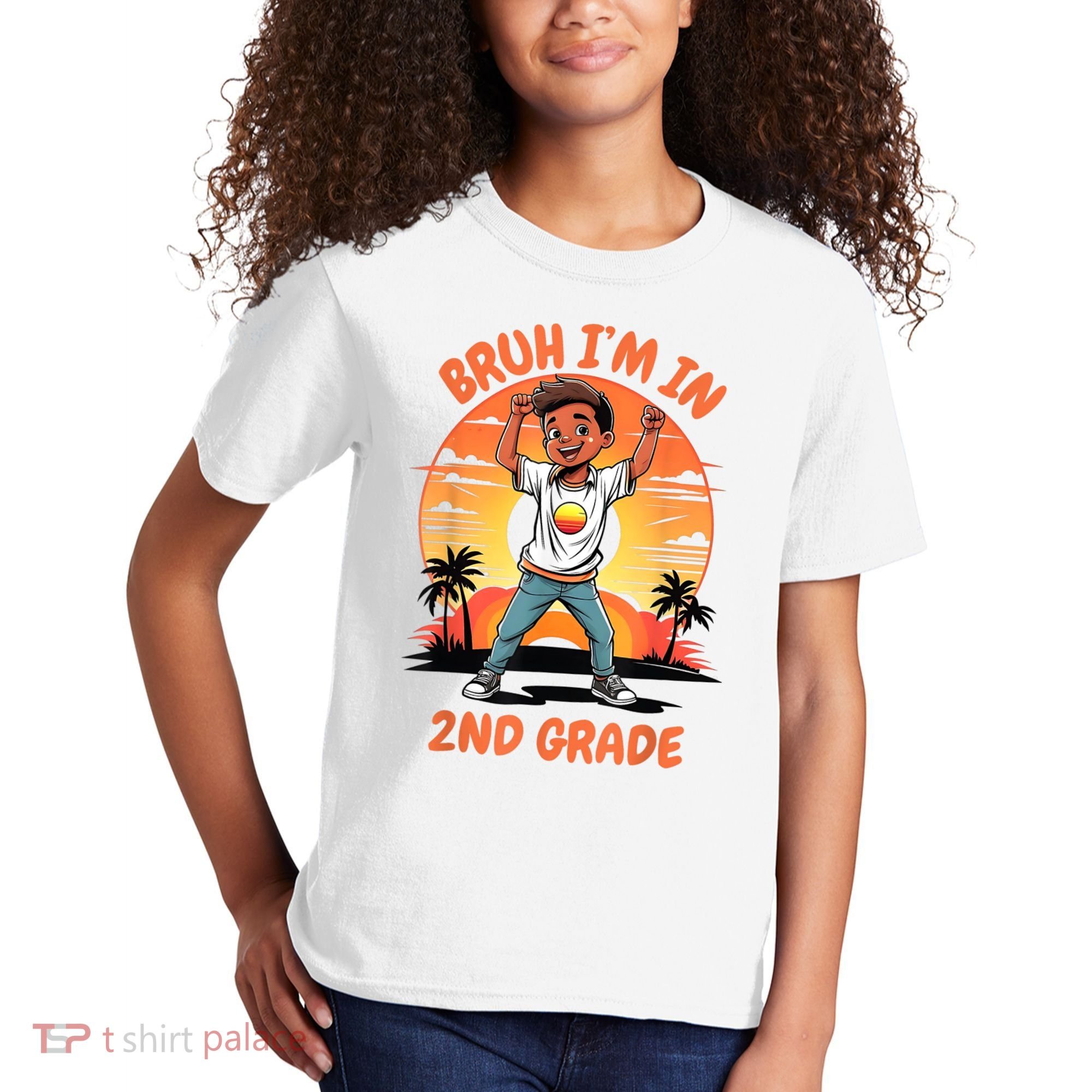Second Grade Dabbing Boy Bruh IM In 2nd Grade Students Kids T-Shirt