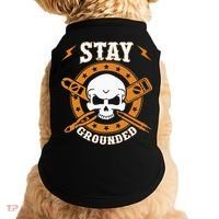 Stay Grounded Electric Electrical Electrician Doggie Tank thumb 0