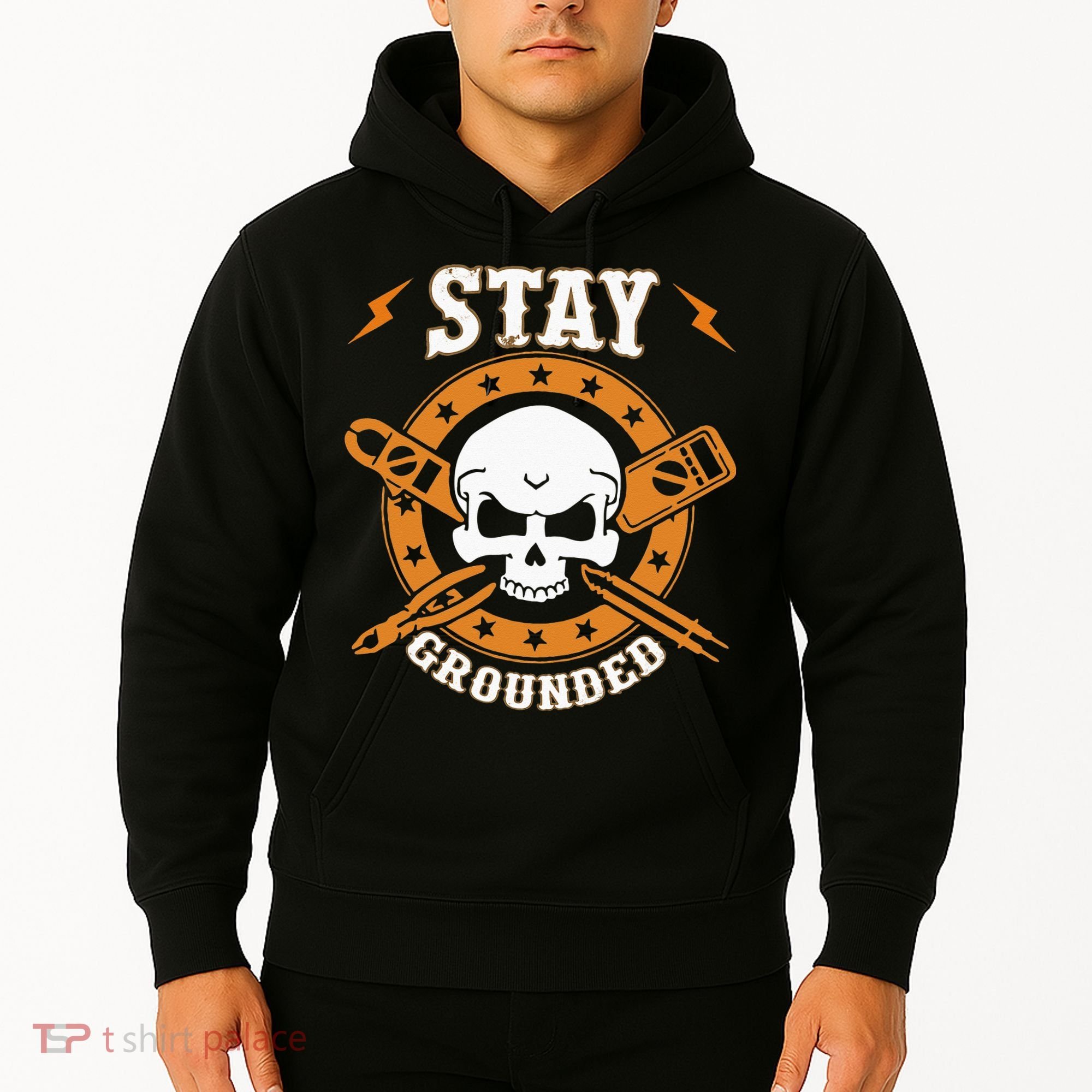 Stay Grounded Electric Electrical Electrician Hoodie