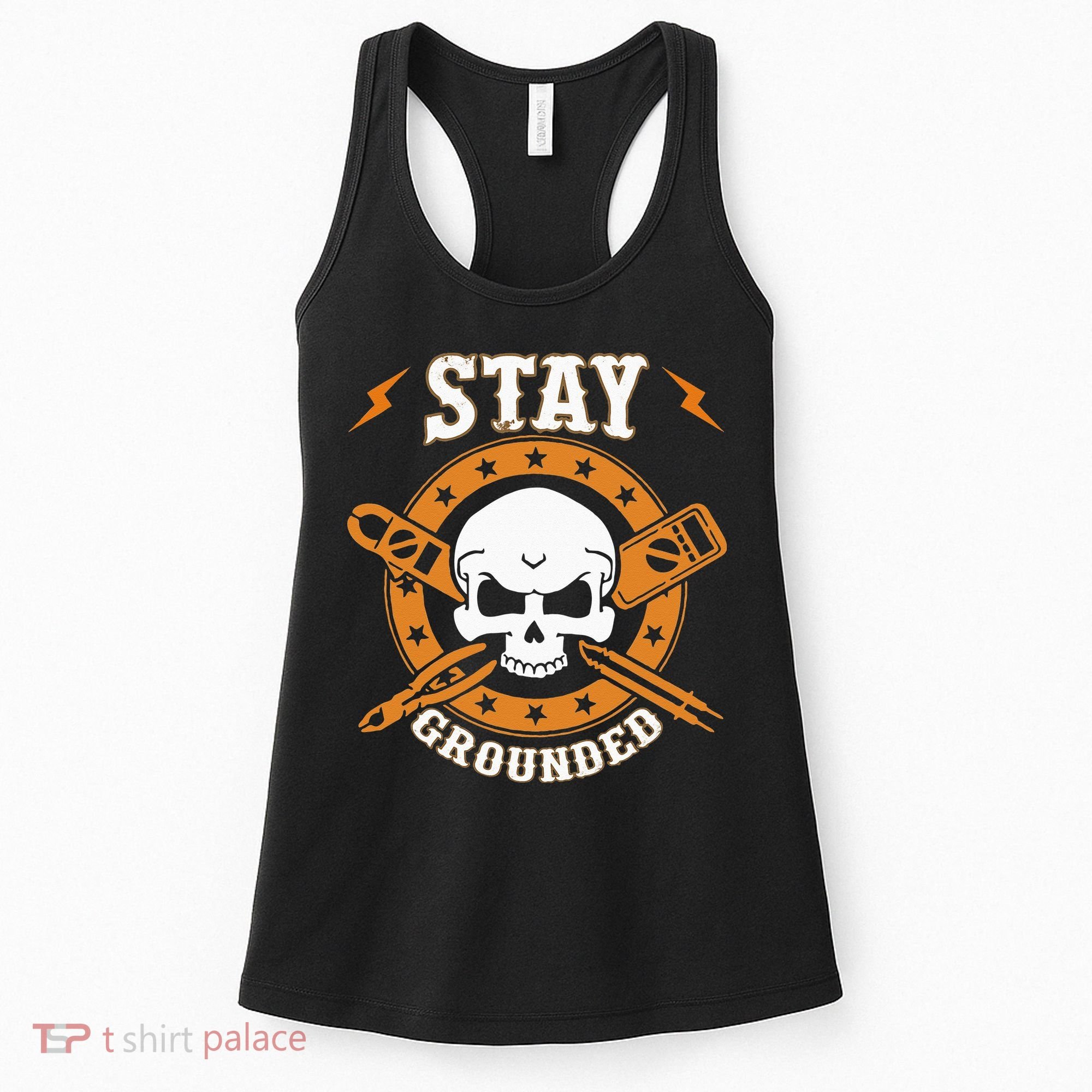 Stay Grounded Electric Electrical Electrician Women's Tank Top