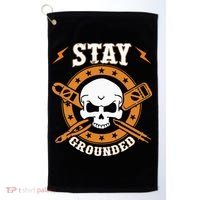 Stay Grounded Electric Electrical Electrician Golf Towel thumb 0