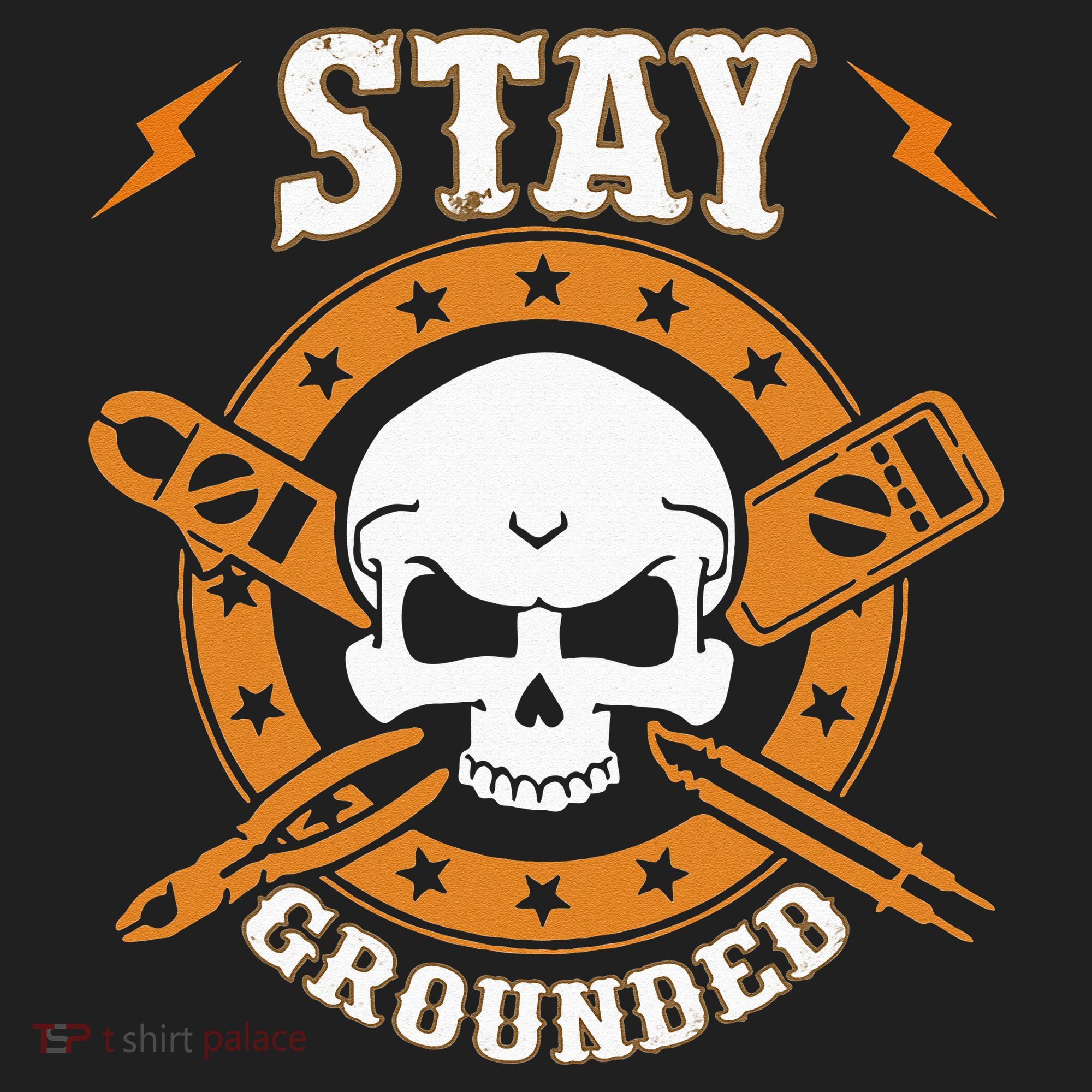 Stay Grounded Electric Electrical Electrician Golf Towel
