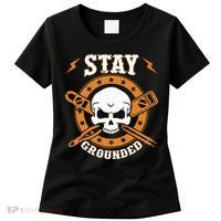Stay Grounded Electric Electrical Electrician Women's T-Shirt thumb 0