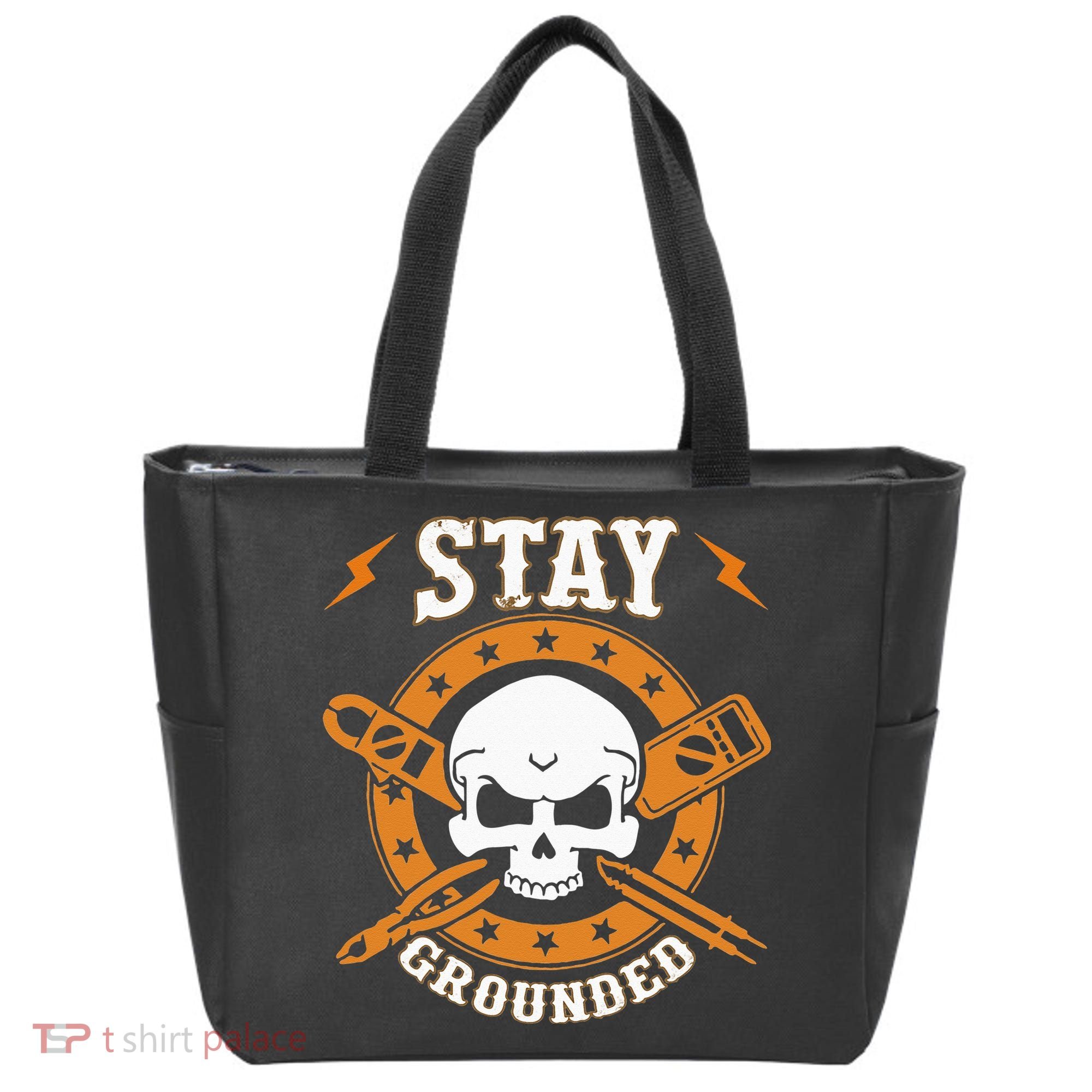 Stay Grounded Electric Electrical Electrician Tote Bag