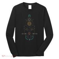Sacred Geometry Earth Sun And Moon Long Sleeve Shirt thumb 0