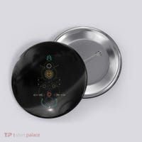 Sacred Geometry Earth Sun And Moon Button thumb 0