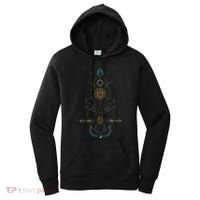 Sacred Geometry Earth Sun And Moon Women's Hoodie thumb 0