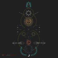 Sacred Geometry Earth Sun And Moon Hat thumb 2