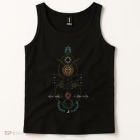 Sacred Geometry Earth Sun And Moon Tank Top thumb 2