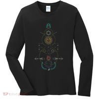 Sacred Geometry Earth Sun And Moon Women's Long Sleeve Shirt thumb 0