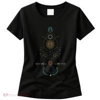 Sacred Geometry Earth Sun And Moon Women's T-Shirt thumb 0