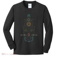 Sacred Geometry Earth Sun And Moon Kids Long Sleeve Shirt thumb 0