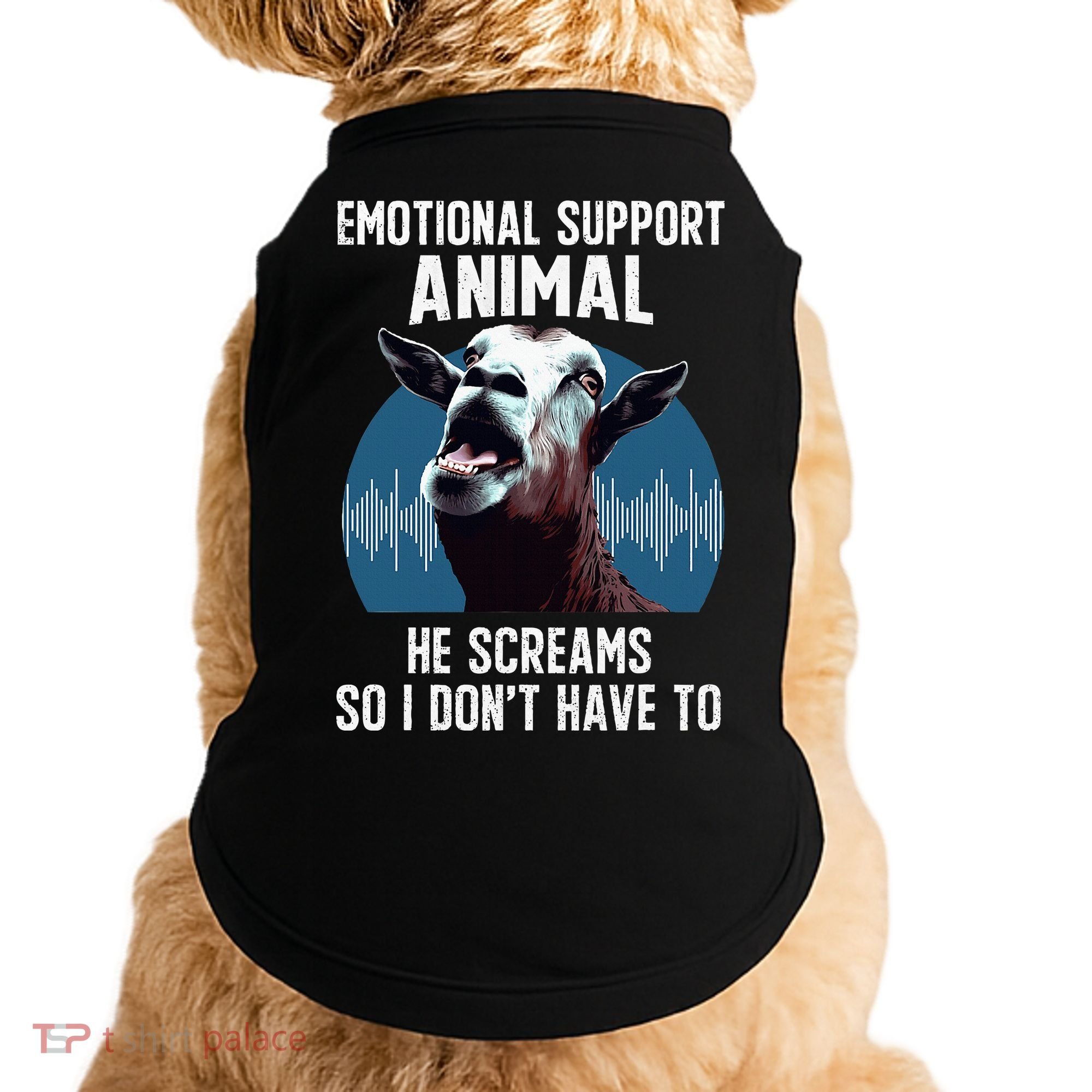 Screaming Goat Emotional Support Animal Goat Owner Raiser Doggie Tank