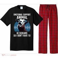 Screaming Goat Emotional Support Animal Goat Owner Raiser Pajama Set thumb 0