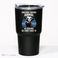 Screaming Goat Emotional Support Animal Goat Owner Raiser Tumbler thumb 0