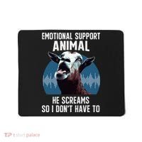 Screaming Goat Emotional Support Animal Goat Owner Raiser Mousepad thumb 0