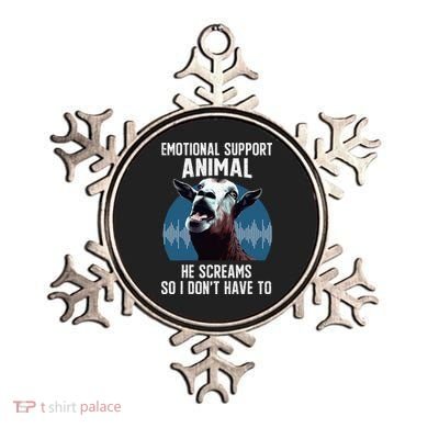 Screaming Goat Emotional Support Animal Goat Owner Raiser Ornament