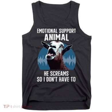 Screaming Goat Emotional Support Animal Goat Owner Raiser Tank Top