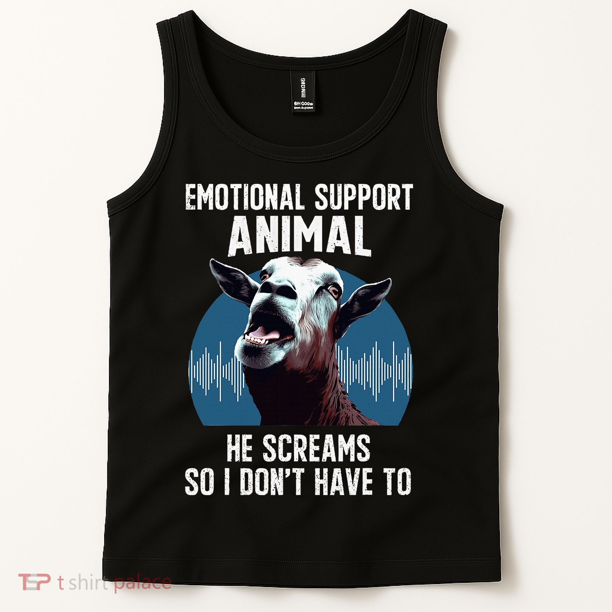 Screaming Goat Emotional Support Animal Goat Owner Raiser Tank Top
