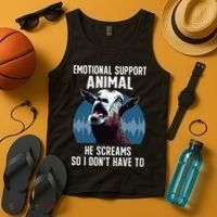 Screaming Goat Emotional Support Animal Goat Owner Raiser Tank Top thumb 4