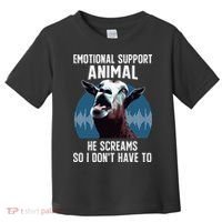 Screaming Goat Emotional Support Animal Goat Owner Raiser Toddler T-Shirt thumb 0